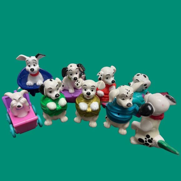 29 Vintage McDonalds 90s Happy Meal Toys 101 Dalmatian Dogs Puppy Figures 2-3" - Picture 2 of 5